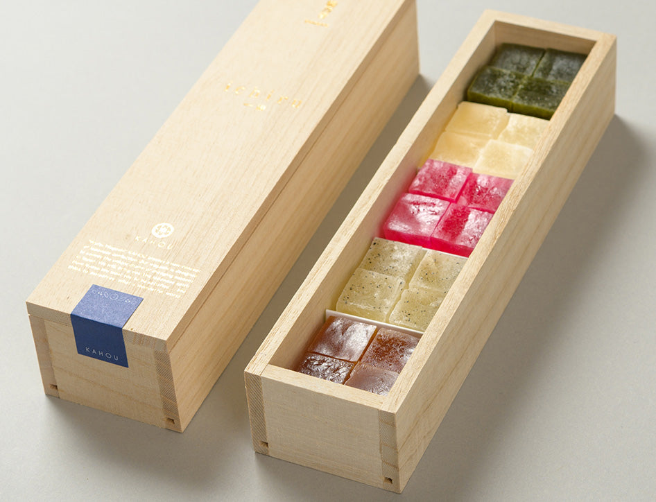 aoisora　こはく15個 琥珀糖 柚子・苺 2個入セット | SAIKADOU Online-Shop